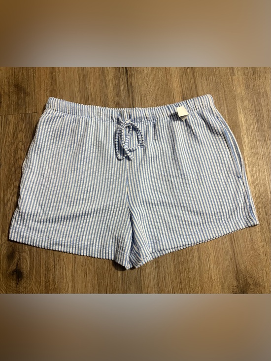 Unknown Other - Light Blue/White Striped Lounge Shorts - Size Small - No Brand